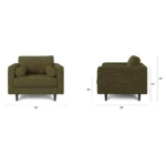 Sven 42_ Tufted Lounge Chair - Napa Moss