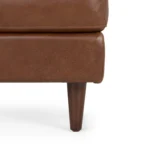 Sven 30_ Leather Ottoman - Taos Brown