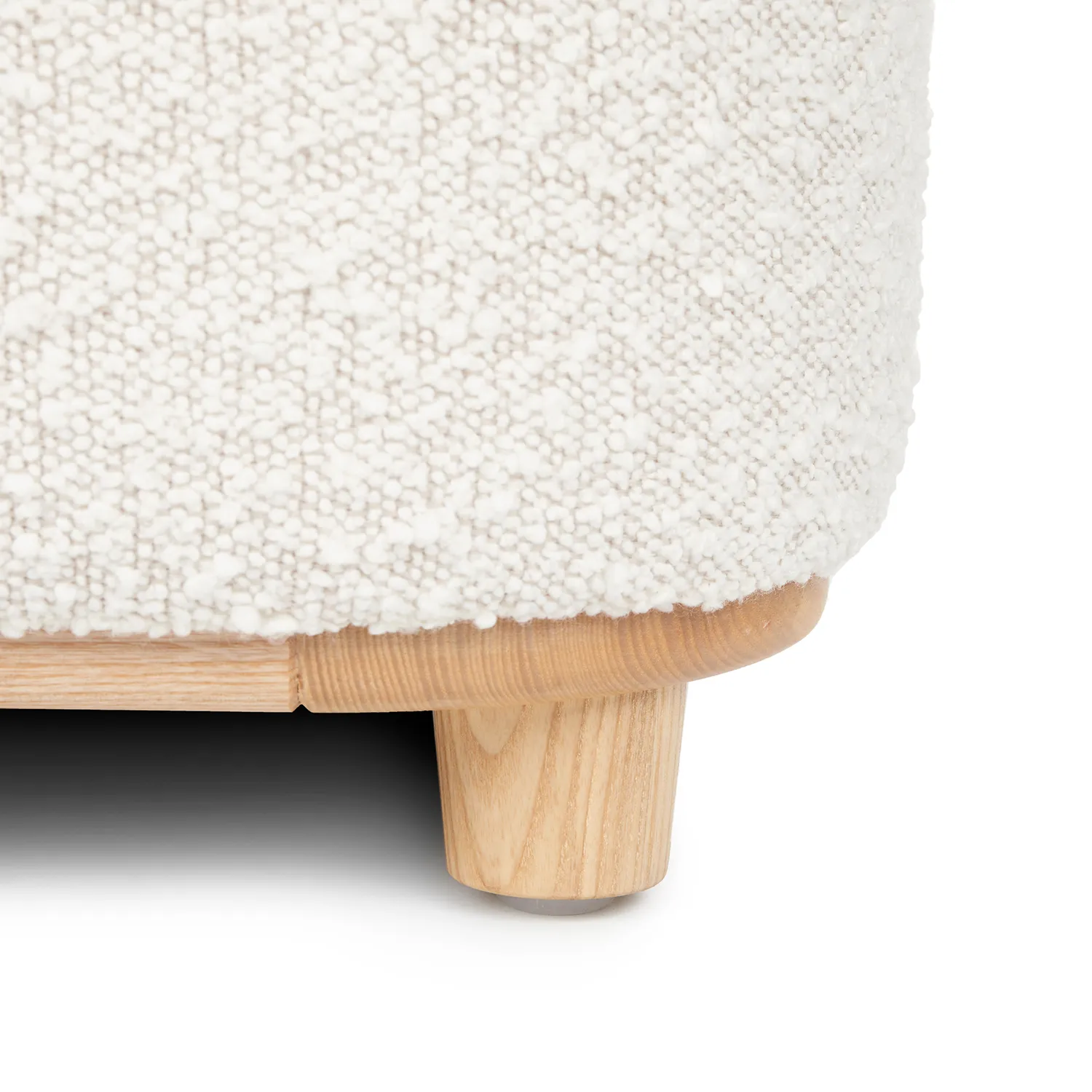 Maribo 19_ Storage Ottoman - Ivory Bouclé - Image 12