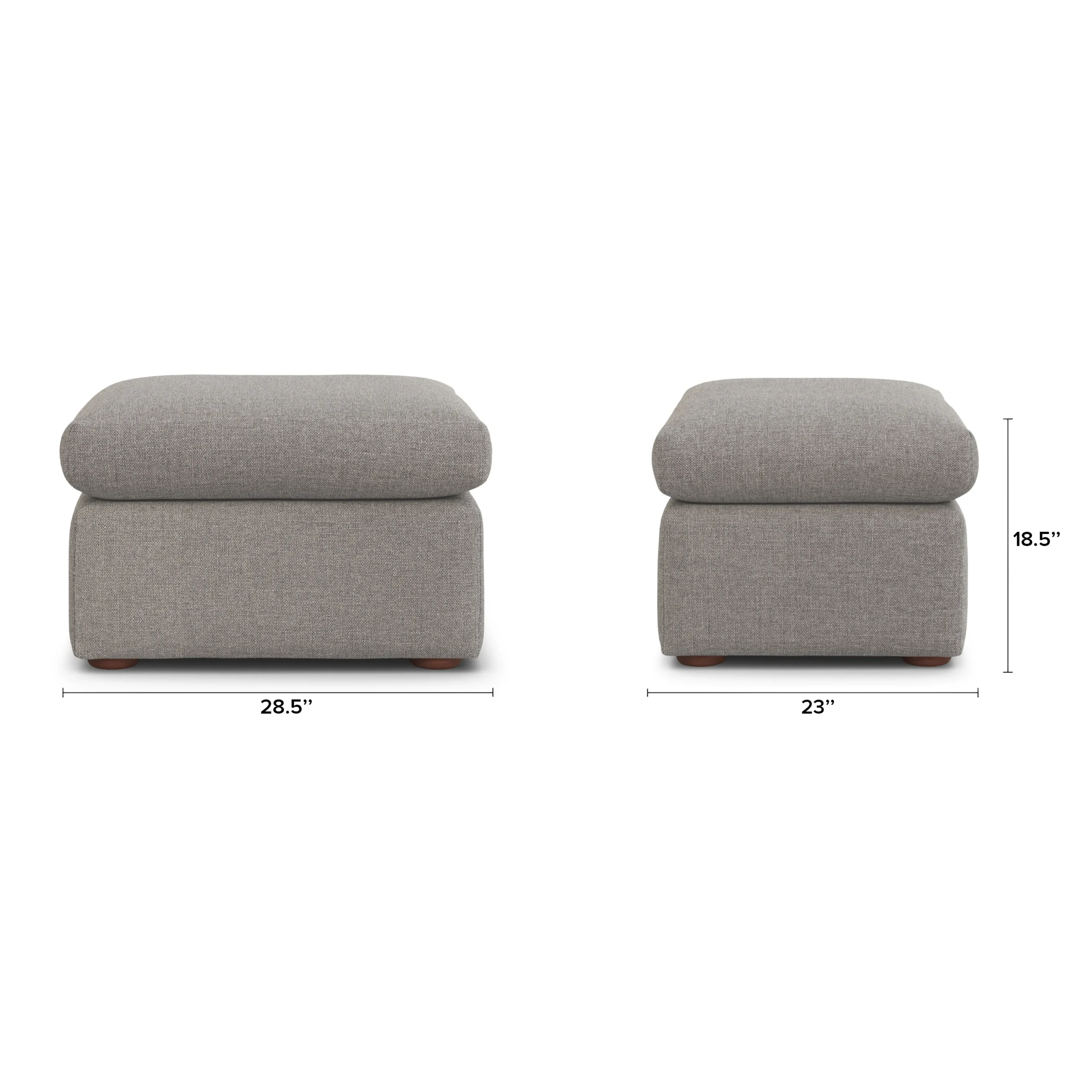 Marina 28.5_ Ottoman - Hestia Gray - Image 12