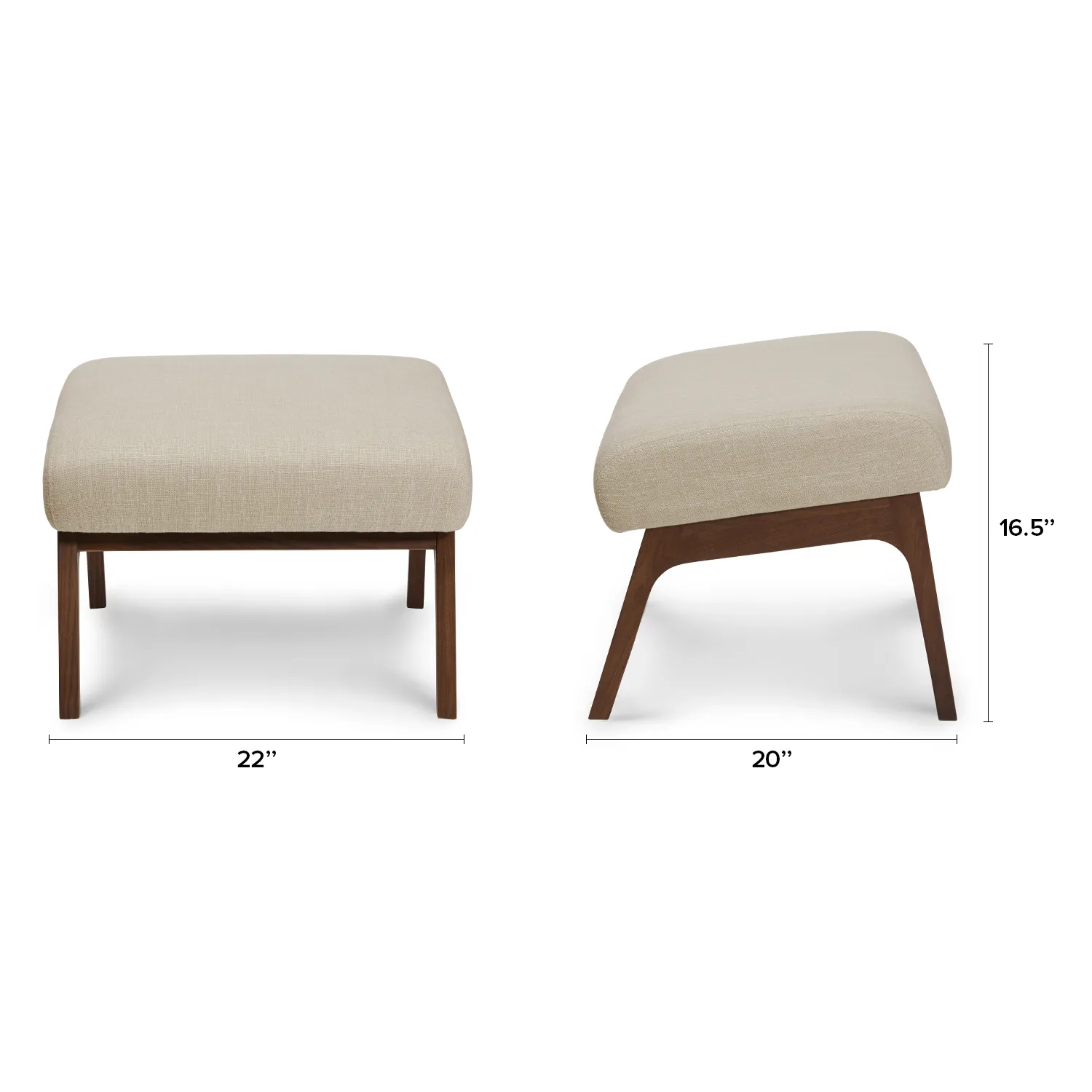 Otio 22_ Ottoman - Walnut and Welsh Taupe - Image 12
