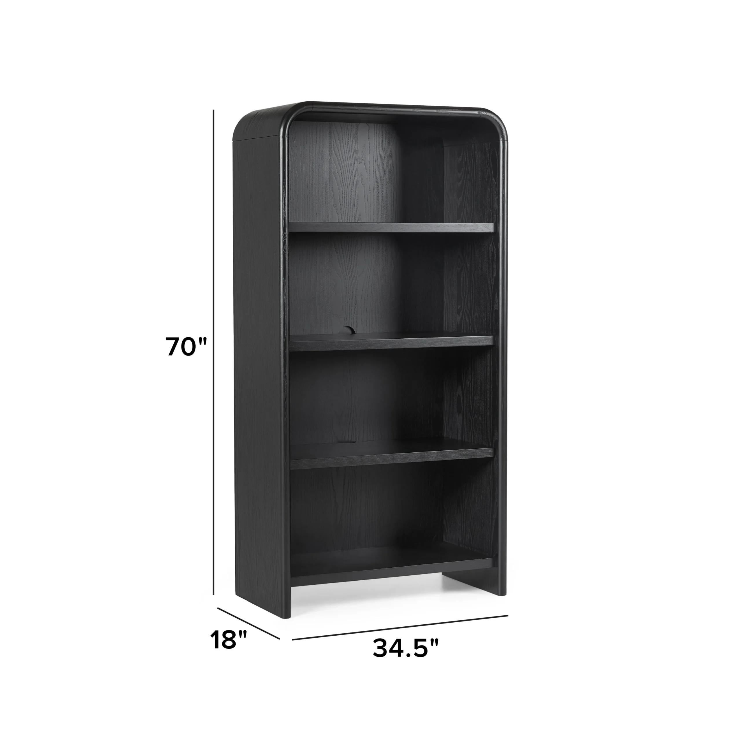Faydra 34.5_ Bookcase - Black - Image 12