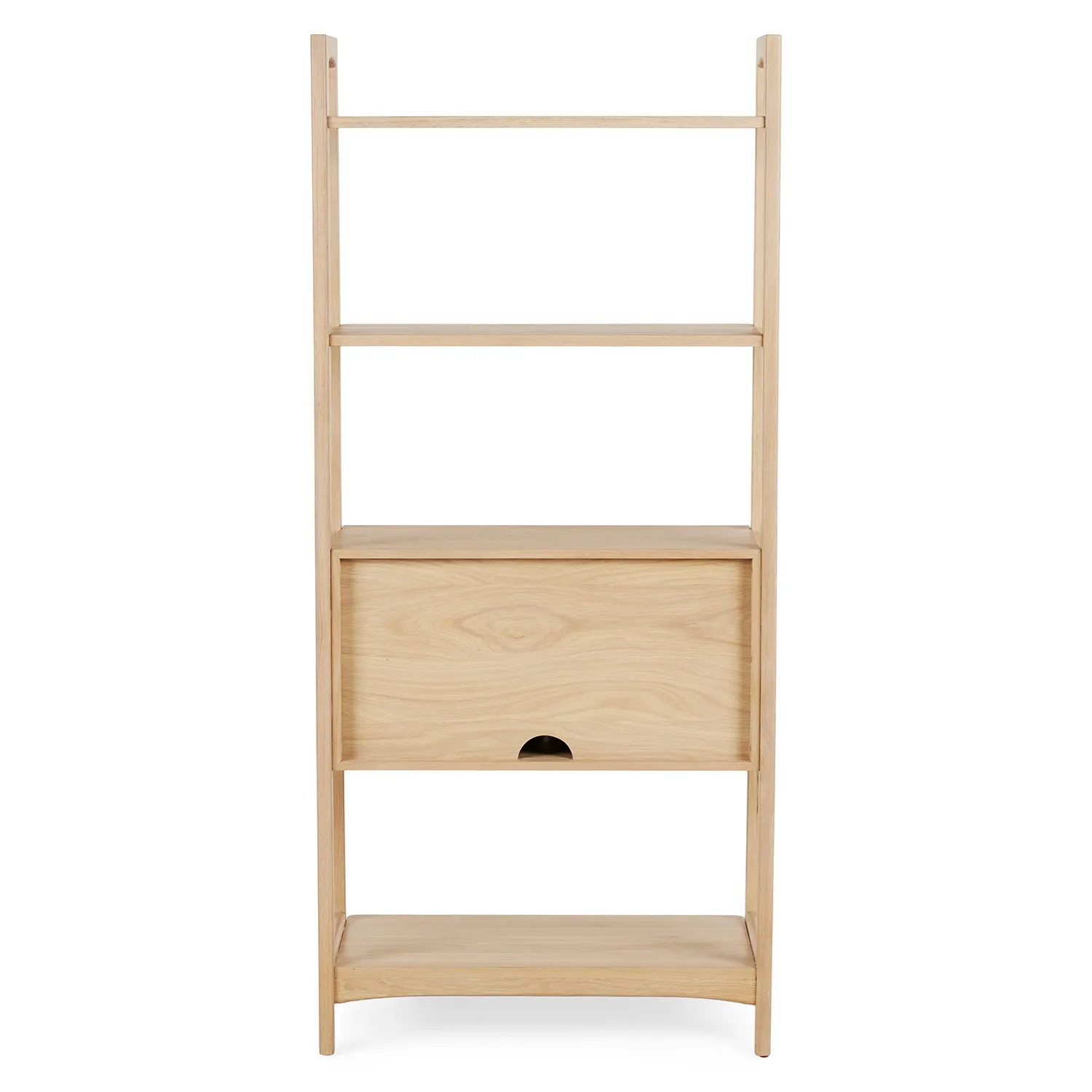 Krossa 31.5_ Shelving Unit with Storage - White Oak - Image 10