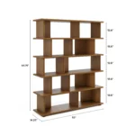 Lafora 53_ Bookcase, Tall - Smoked Oak
