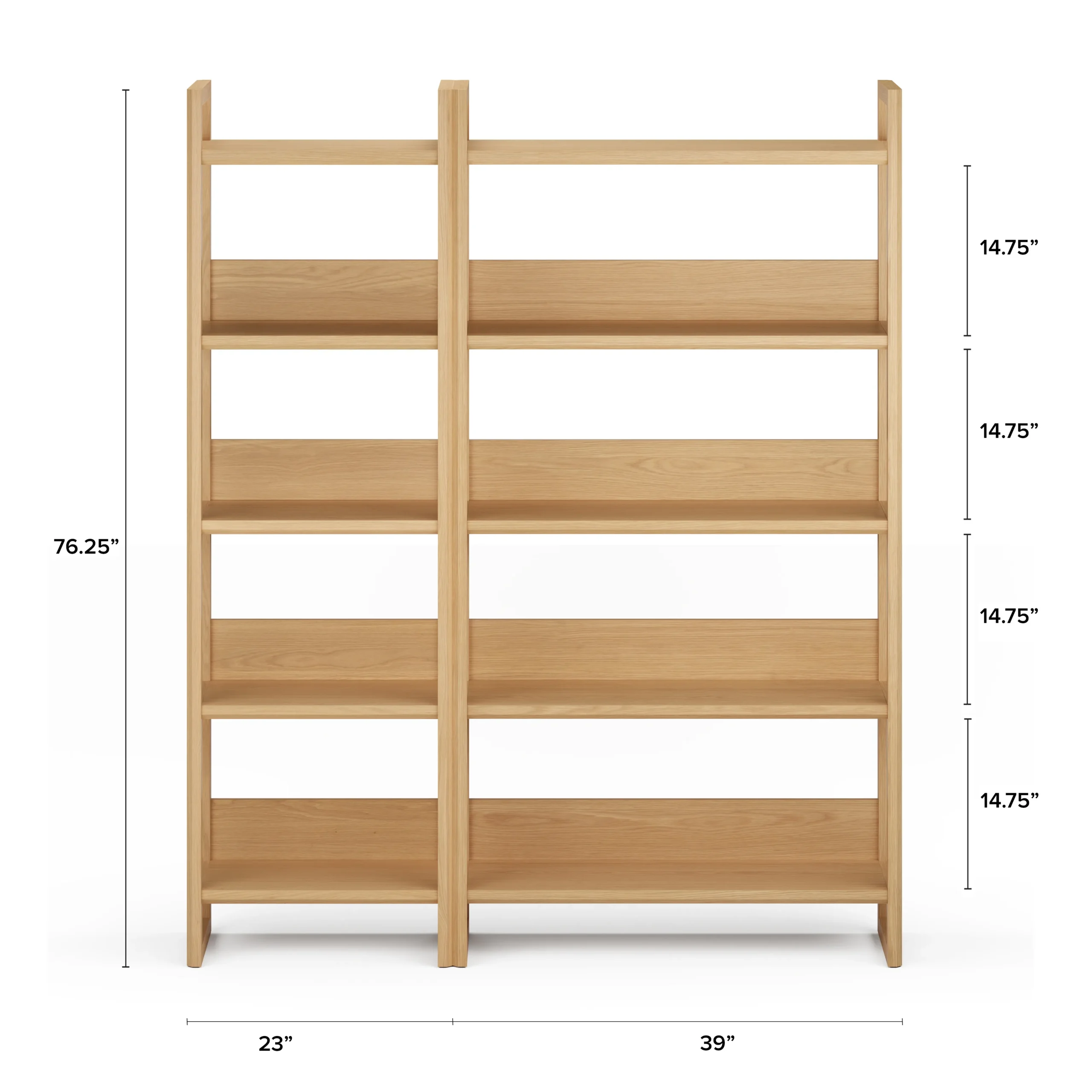 Lilya Shelving Unit Set - White Oak - Image 12