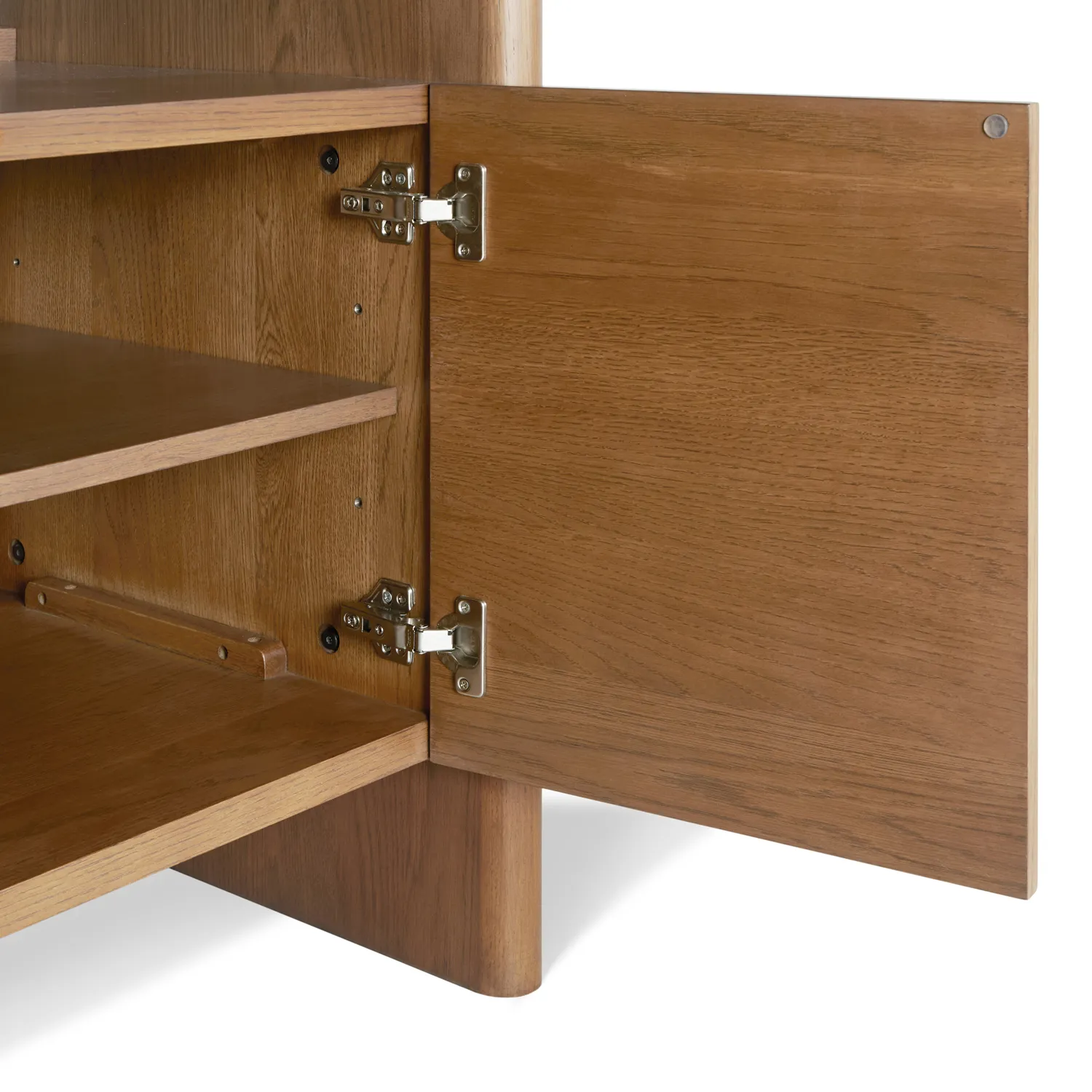 Torme 34_ Bookcase with Storage, Tall - Smoked Oak - Image 12