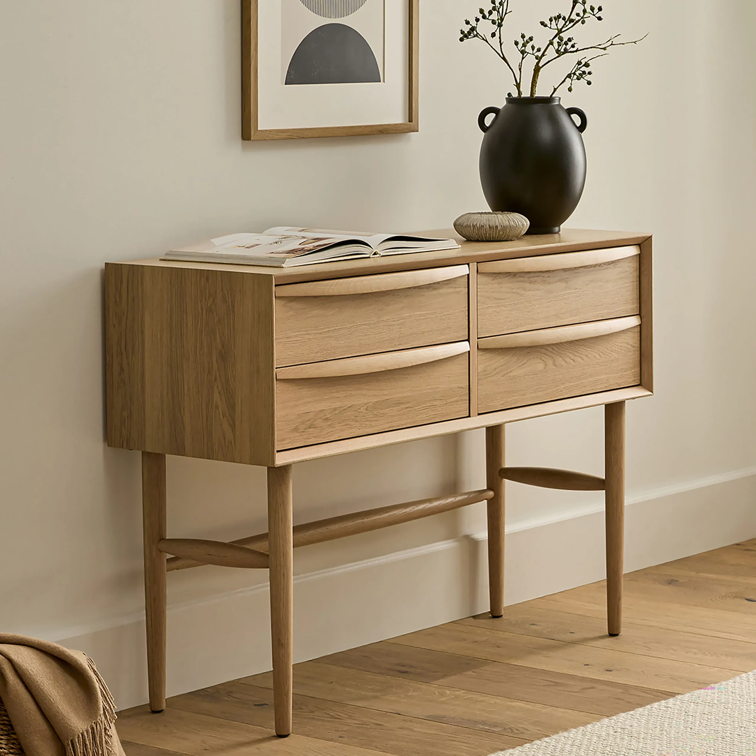Lenia 39.25_ Console - White Oak
