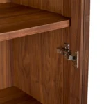 Mysen 35.5_ Glass Cabinet - Walnut