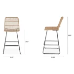 Selka Outdoor Counter Stool - Natural