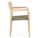 Reyes Outdoor Stackable Dining Armchair - Sun-Bleached Gray