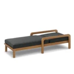Laholm 78_ Outdoor Chaise Lounge - Dravite Black