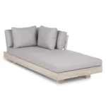 Lubek 69.25_ Outdoor Low Right Chaise Lounge - Beach Sand