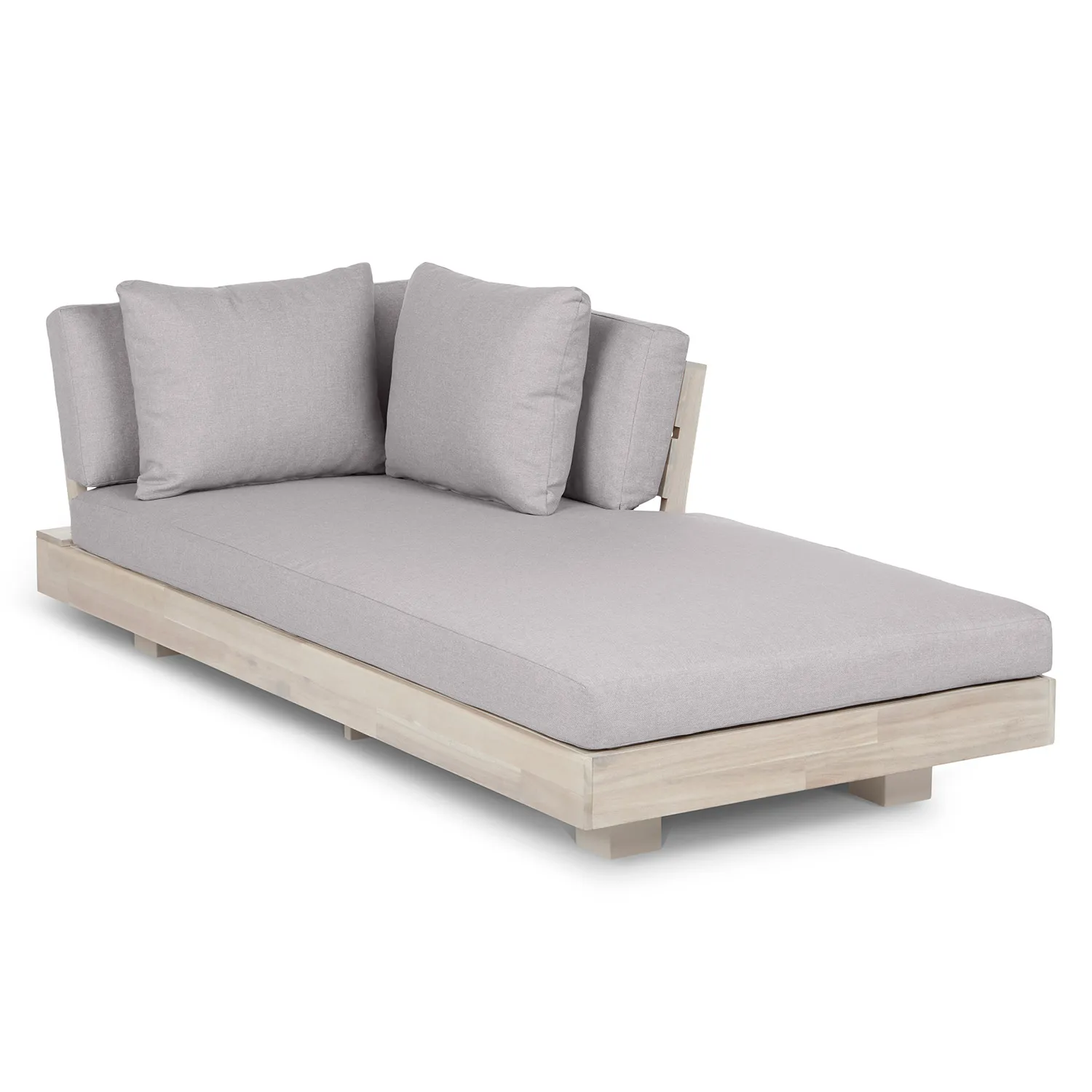 Lubek 69.25_ Outdoor Low Right Chaise Lounge - Beach Sand - Image 3