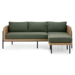 Aby 88_ Outdoor Reversible Sectional - Dravite Green