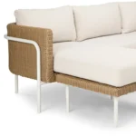 Aby 88_ Outdoor Reversible Sectional - Dravite Ivory