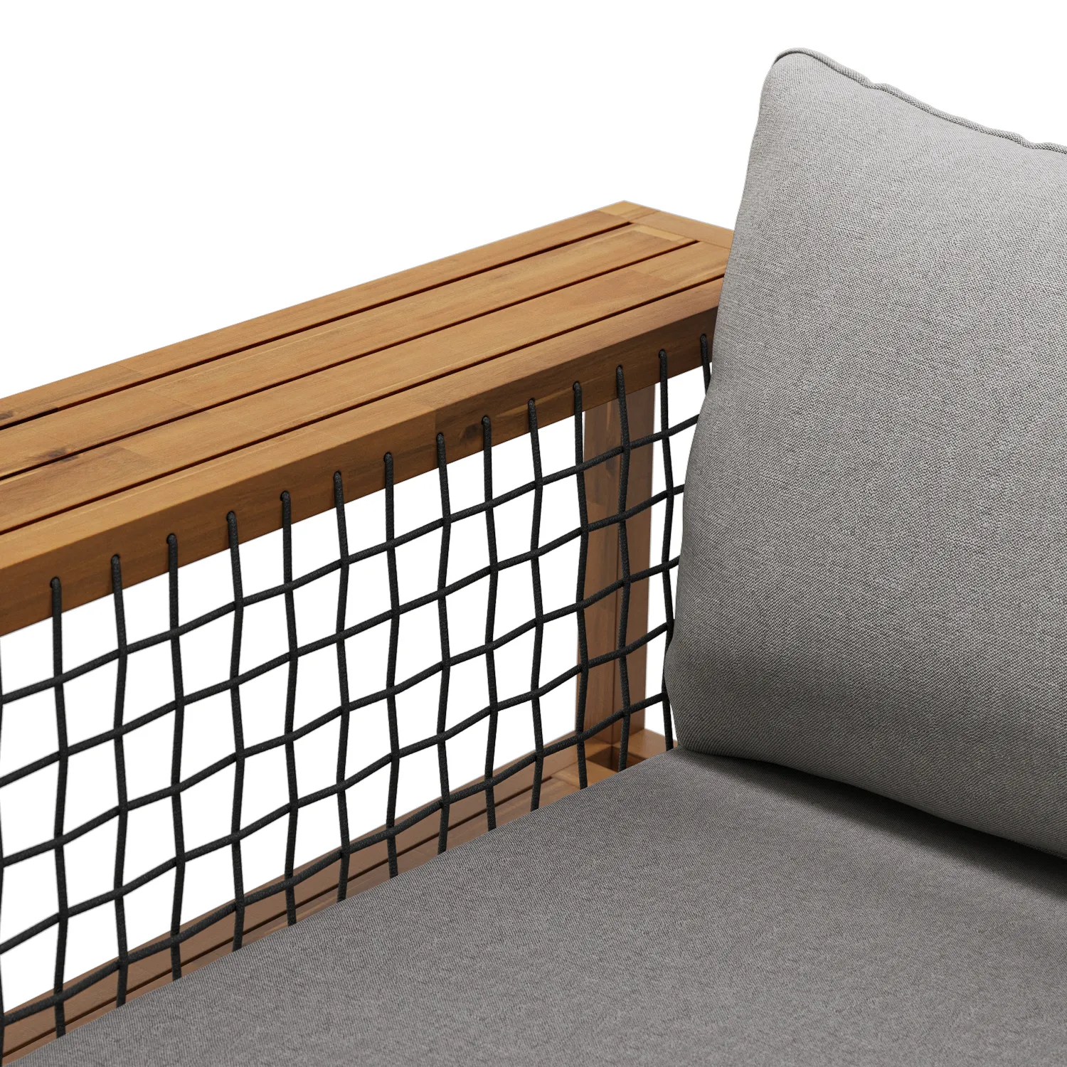 Callais 120_ Outdoor Sectional - Taupe Gray - Image 4