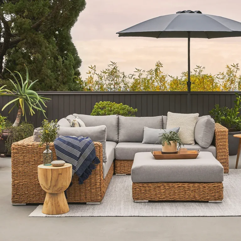 Capra 97_ Outdoor Sectional Set - Beach Sand