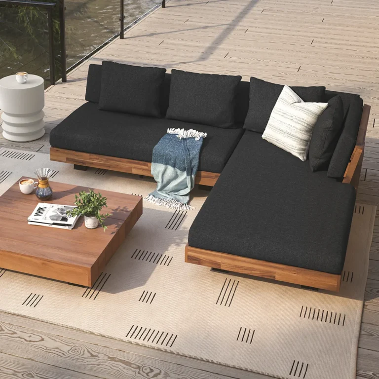 Lubek 82.5_ Outdoor Low Right Sectional - Slate Gray