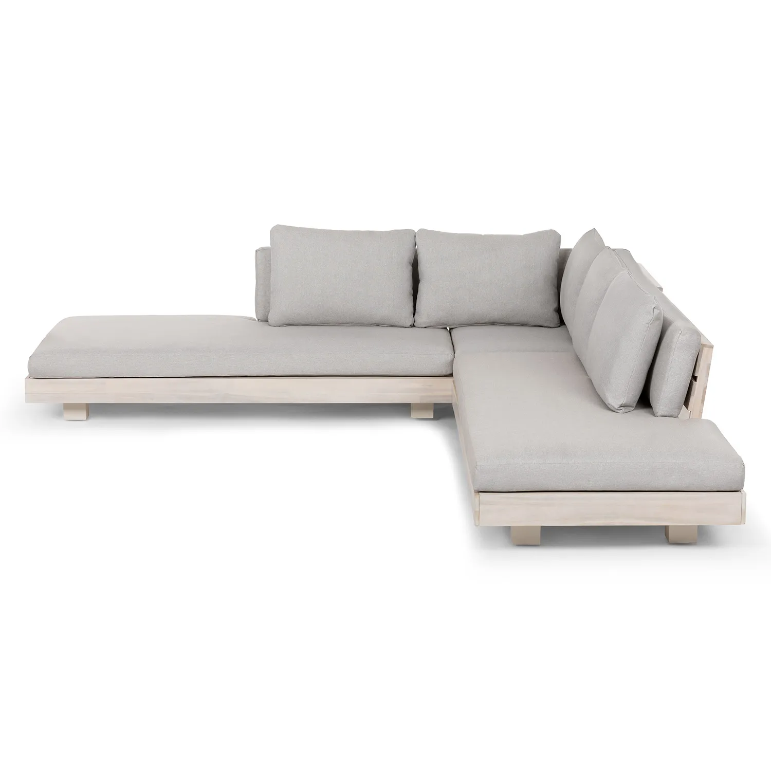 Lubek 100.5_ Outdoor Low Corner Sectional - Beach Sand - Image 13