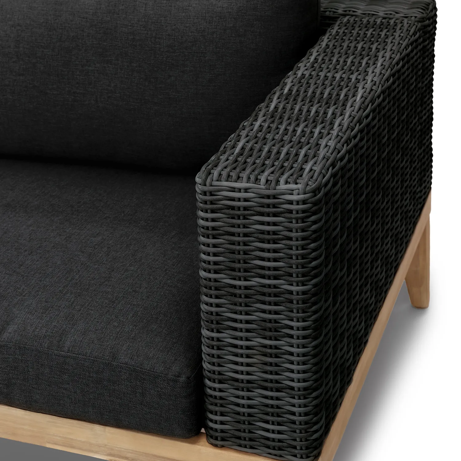 Urba 98_ Outdoor Left Sectional - Slate Gray - Image 11
