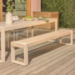 Lubek 94.5_ Outdoor Dining Set - Byron Gray