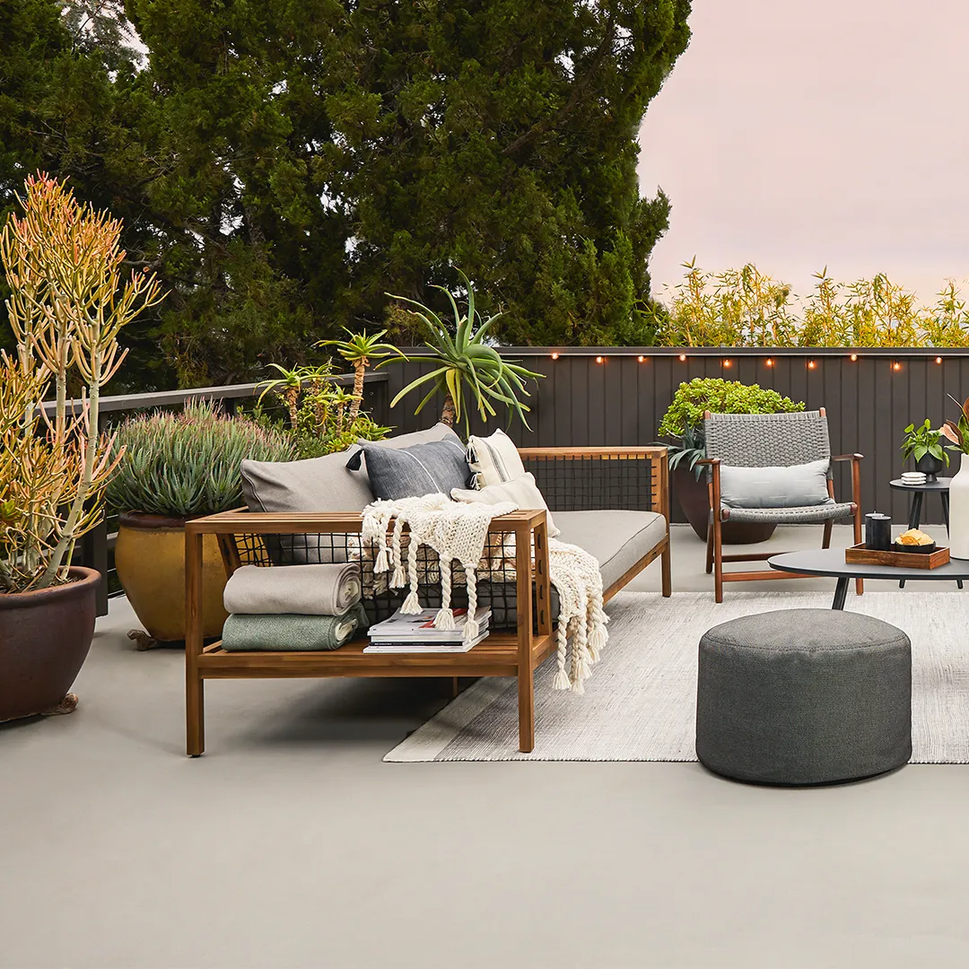 Callais 90.5_ Outdoor Sofa - Taupe Gray - Image 8