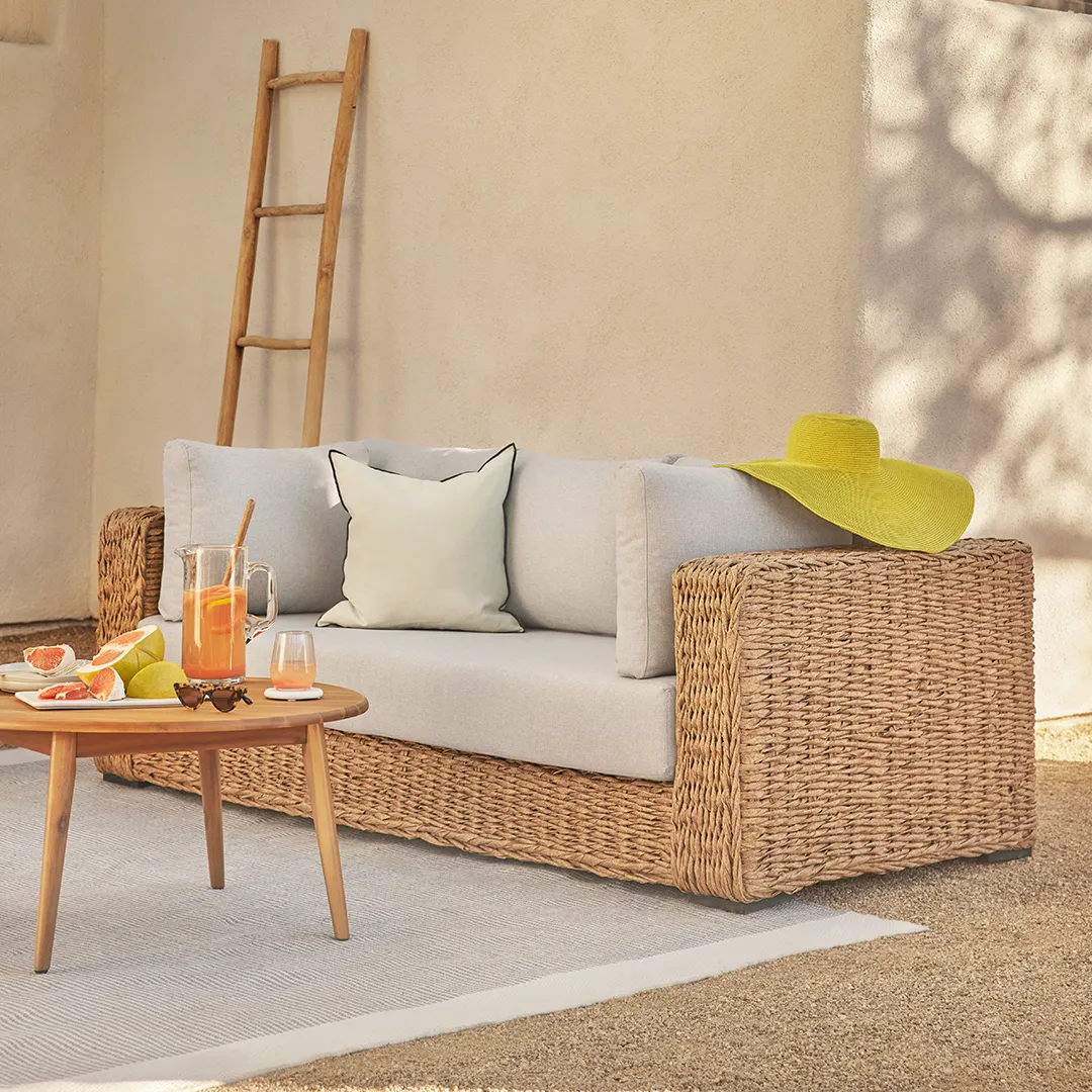 Capra 78.5_ Outdoor Sofa - Beach Sand - Image 6