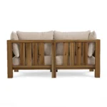 Cove 68.5_ Outdoor Modular Loveseat - Basket Beige