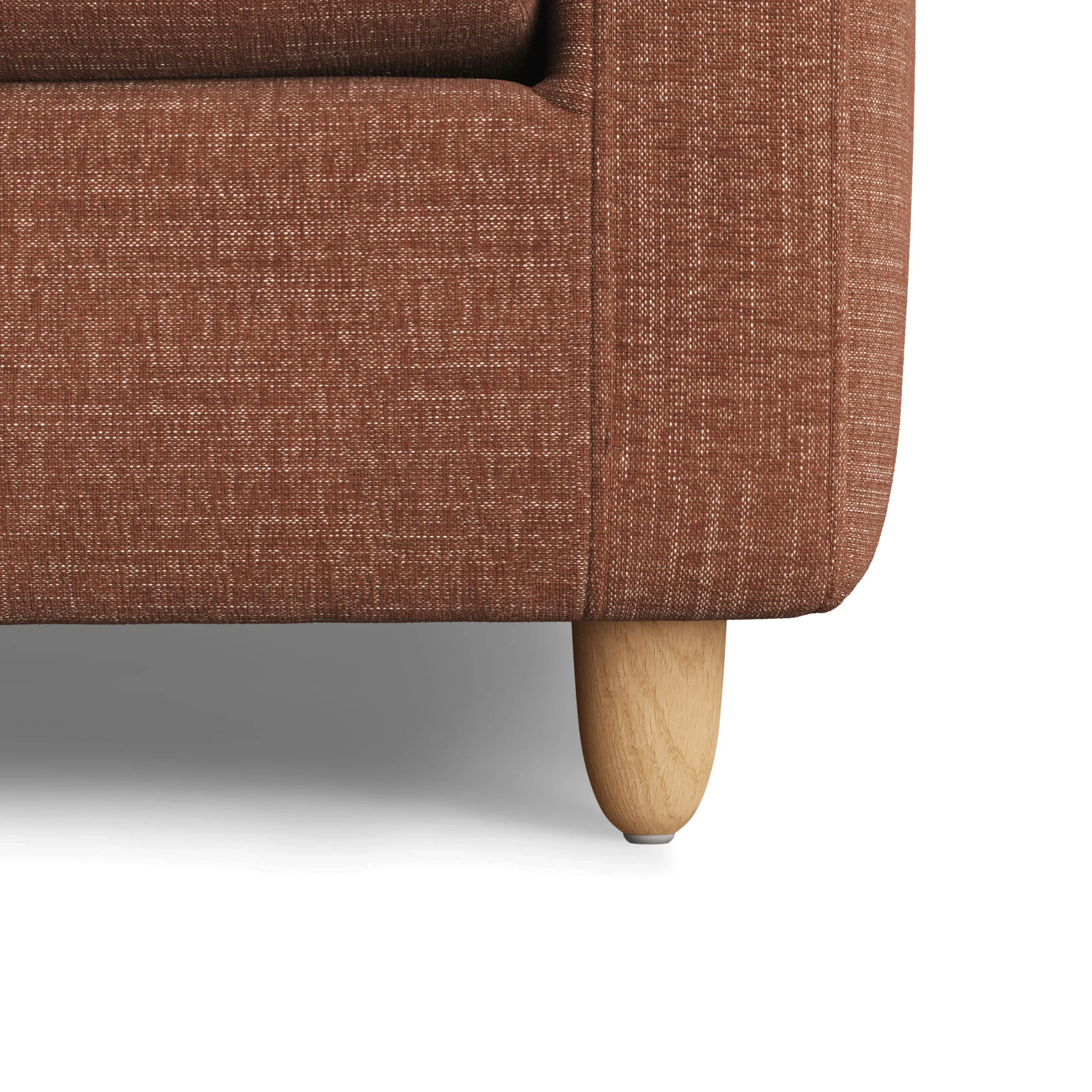 Vati 90.5_ Left Storage Sectional - Natural Oak and Napa Rust - Image 4