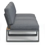 Kezia 84_ Outdoor Armless Modular Sofa - Whale Gray