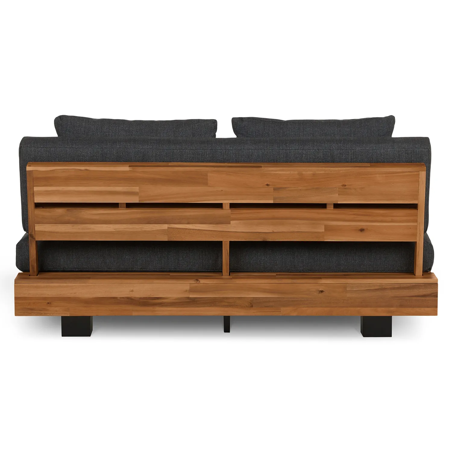 Lubek 50_ Outdoor Low Loveseat - Slate Gray - Image 3