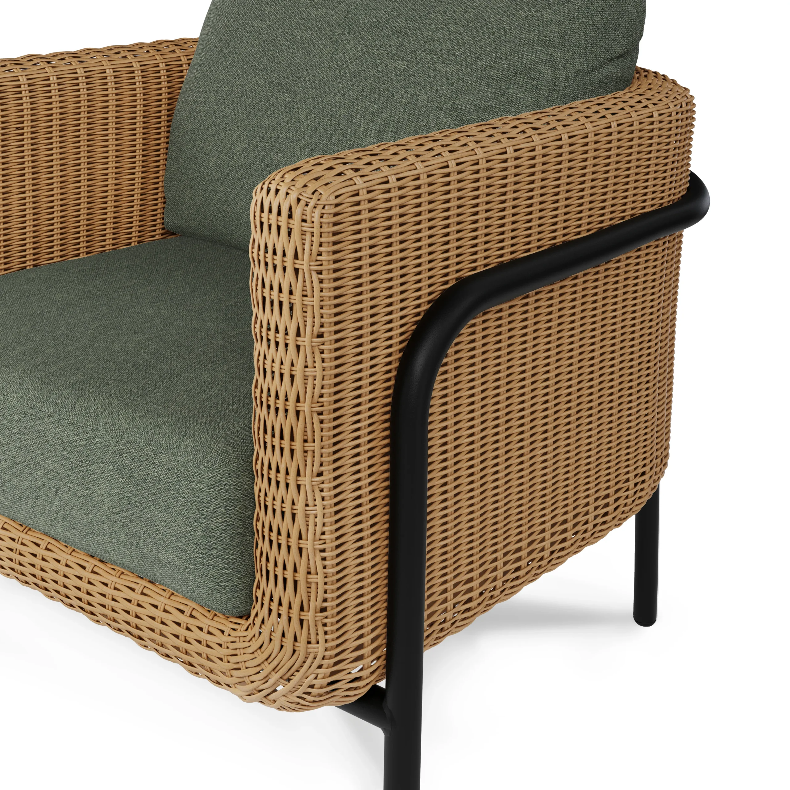 Aby 33_ Outdoor Lounge Chair - Dravite Green - Image 4