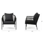 Calicut 33_ Outdoor Lounge Chair - Coast Black