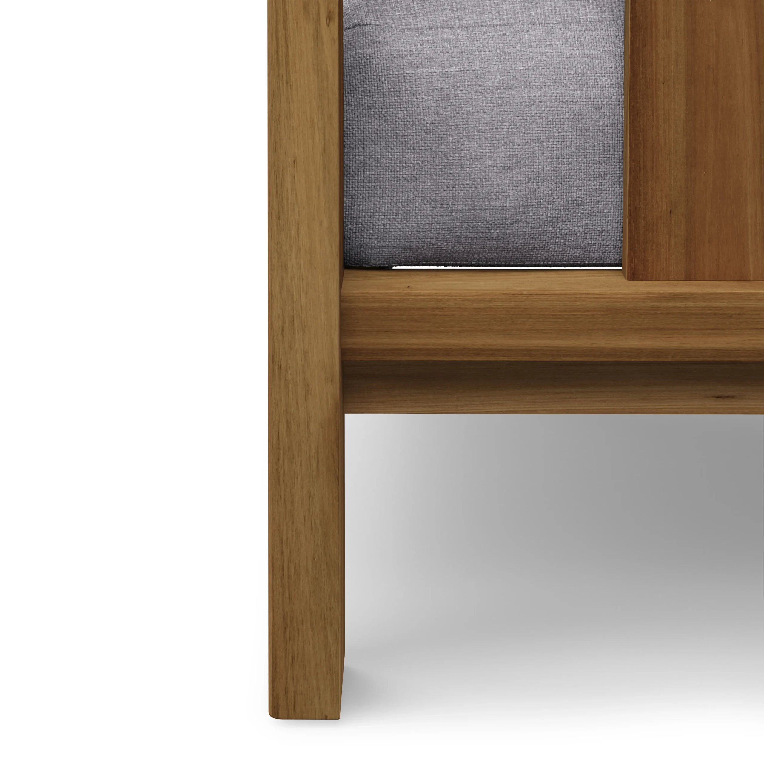 Cove 34.25_ Outdoor Armless Chair Module - Basket Gray - Image 8