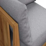 Cove 34.25_ Outdoor Corner Chair Module - Basket Gray