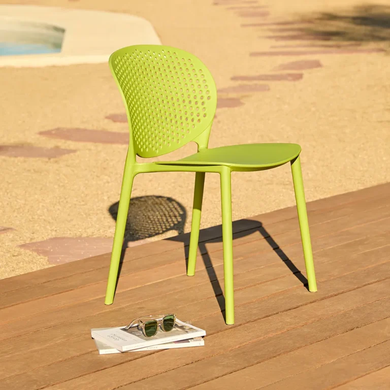 Dot Outdoor Stackable Dining Chair - Citrus Green