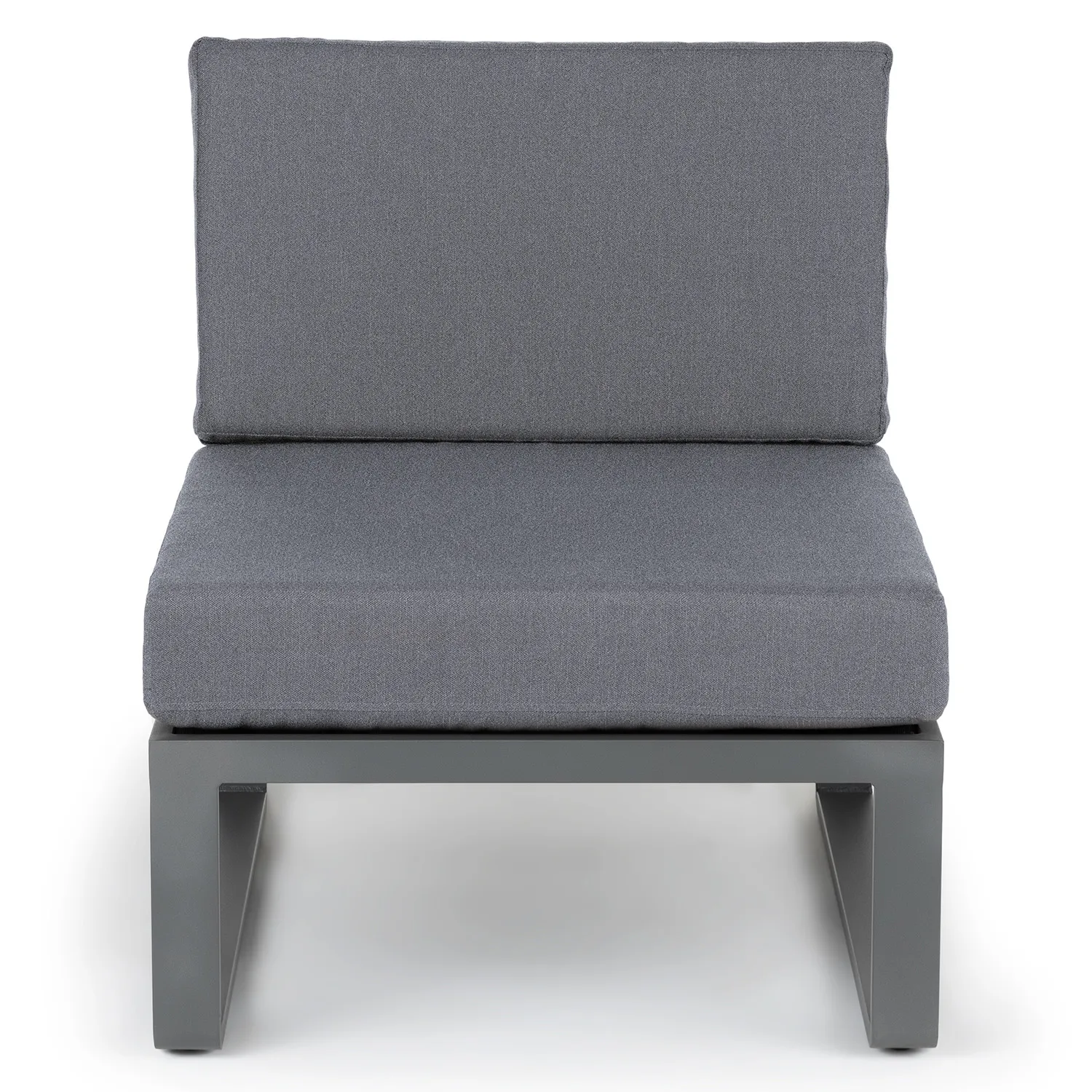 Kezia 28_ Outdoor Armless Chair Module - Whale Gray - Image 6