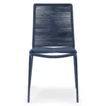 Zina Outdoor Stackable Dining Chair - Indigo Blue