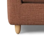 Vati 90.5_ Right Storage Sectional - Natural Oak and Napa Rust
