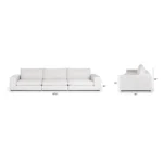 Beta 137_ Modular Sofa - Quartz White