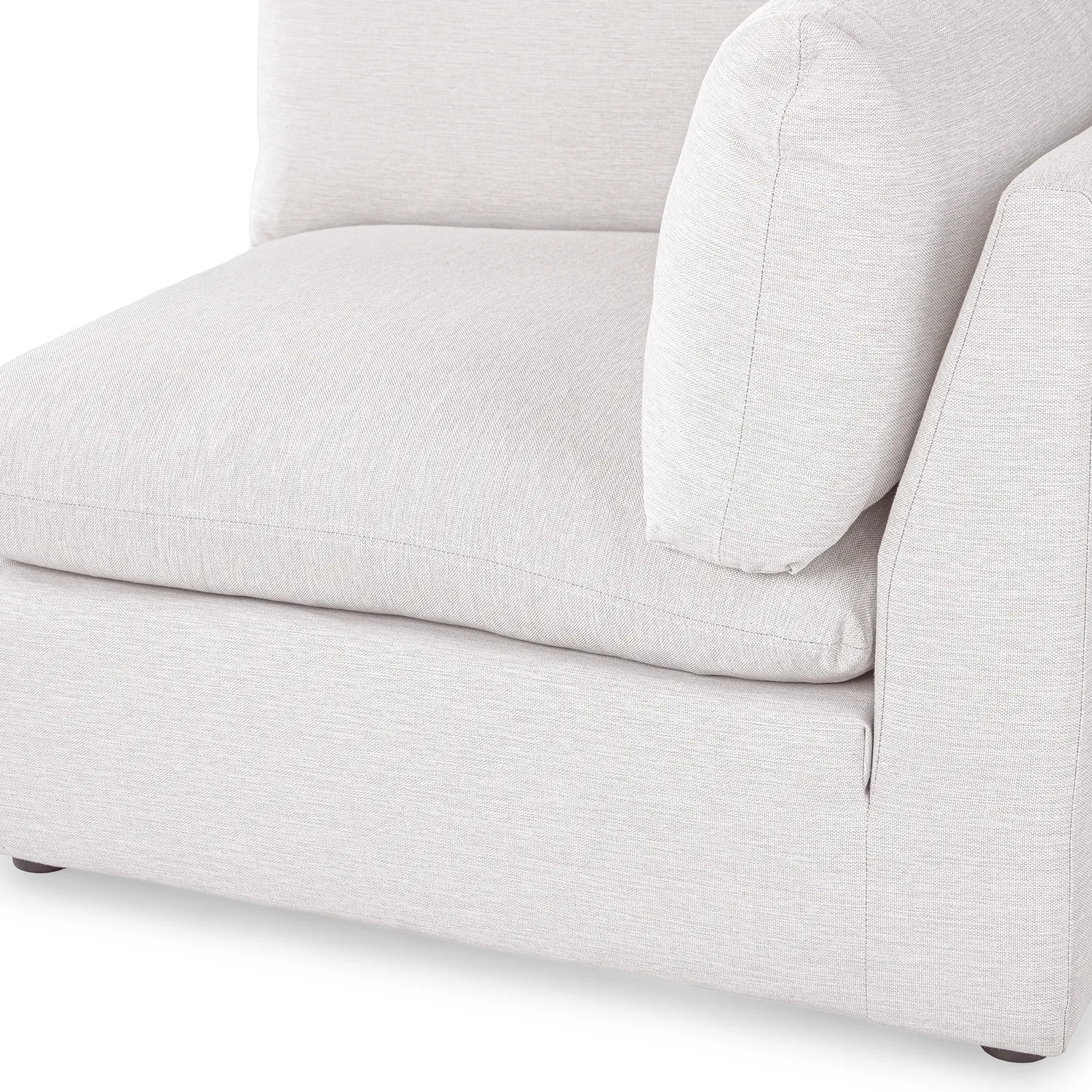 Leigh 41_ Corner Chair Module - Silver Ivory - Image 5