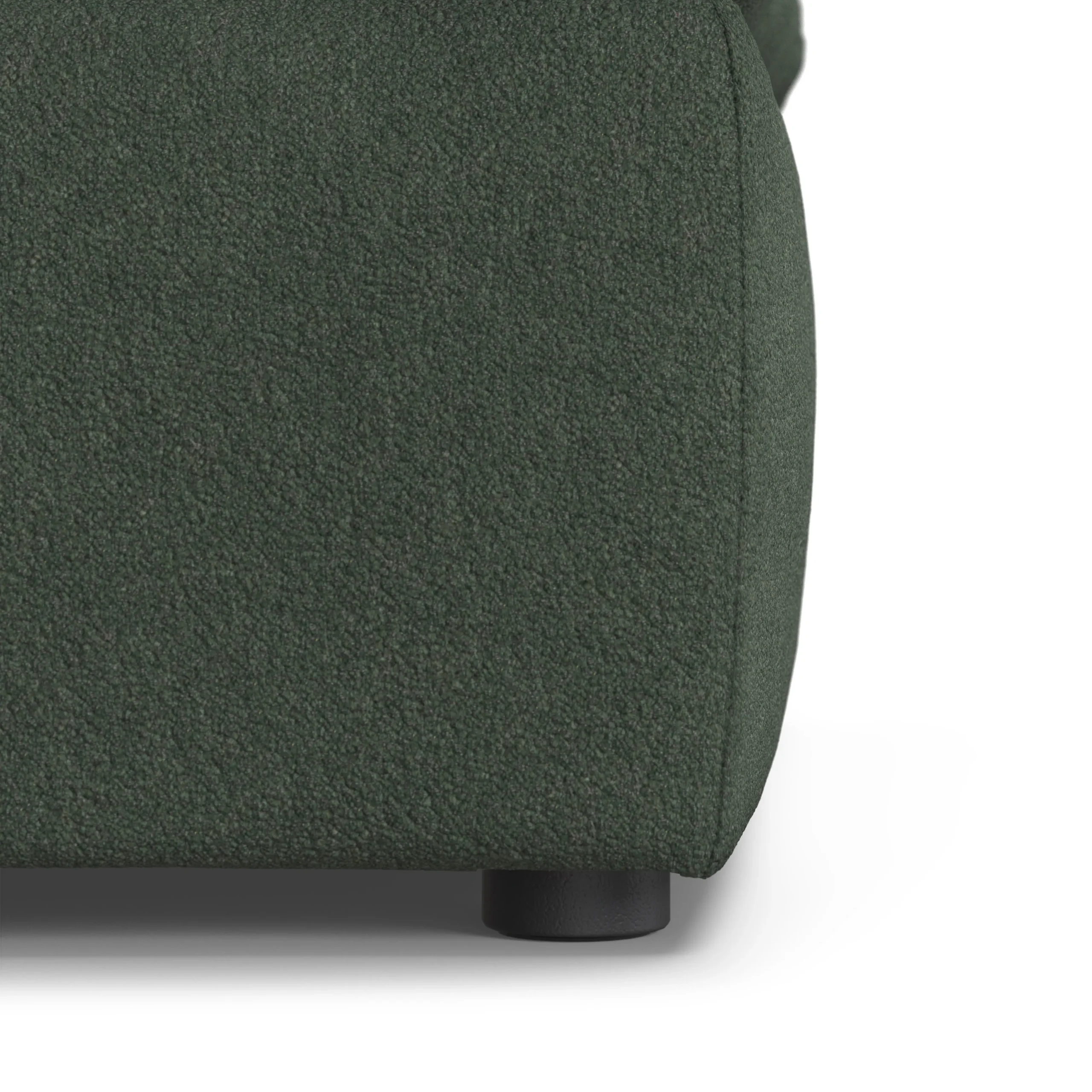 Leigh 46_ Left Arm Module - Green Wool Bouclé - Image 6
