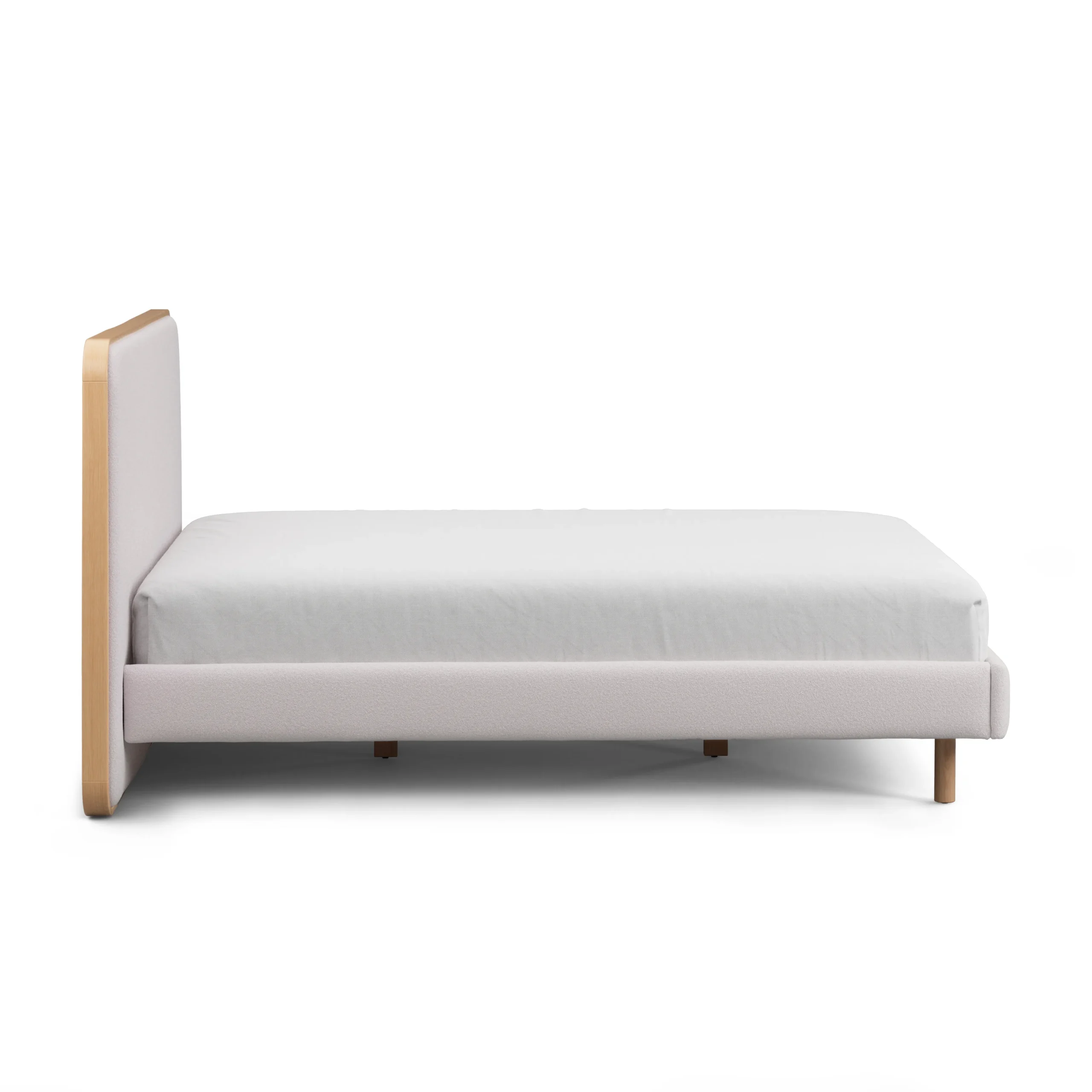 Bjorn Queen Upholstered Bed - White Oak and Ratine Ivory - Image 12