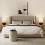Calabri King Upholstered Bed - Napa Quartz