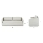 Landry 84.5_ Sofa Bed - Napa Dove