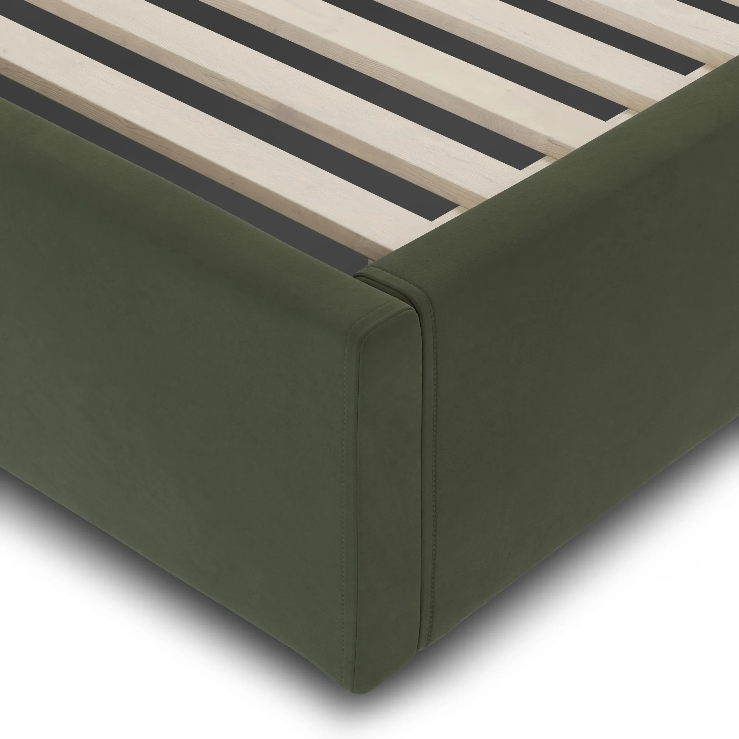 Calabri Queen Velvet Bed - Hale Fir Green - Image 13