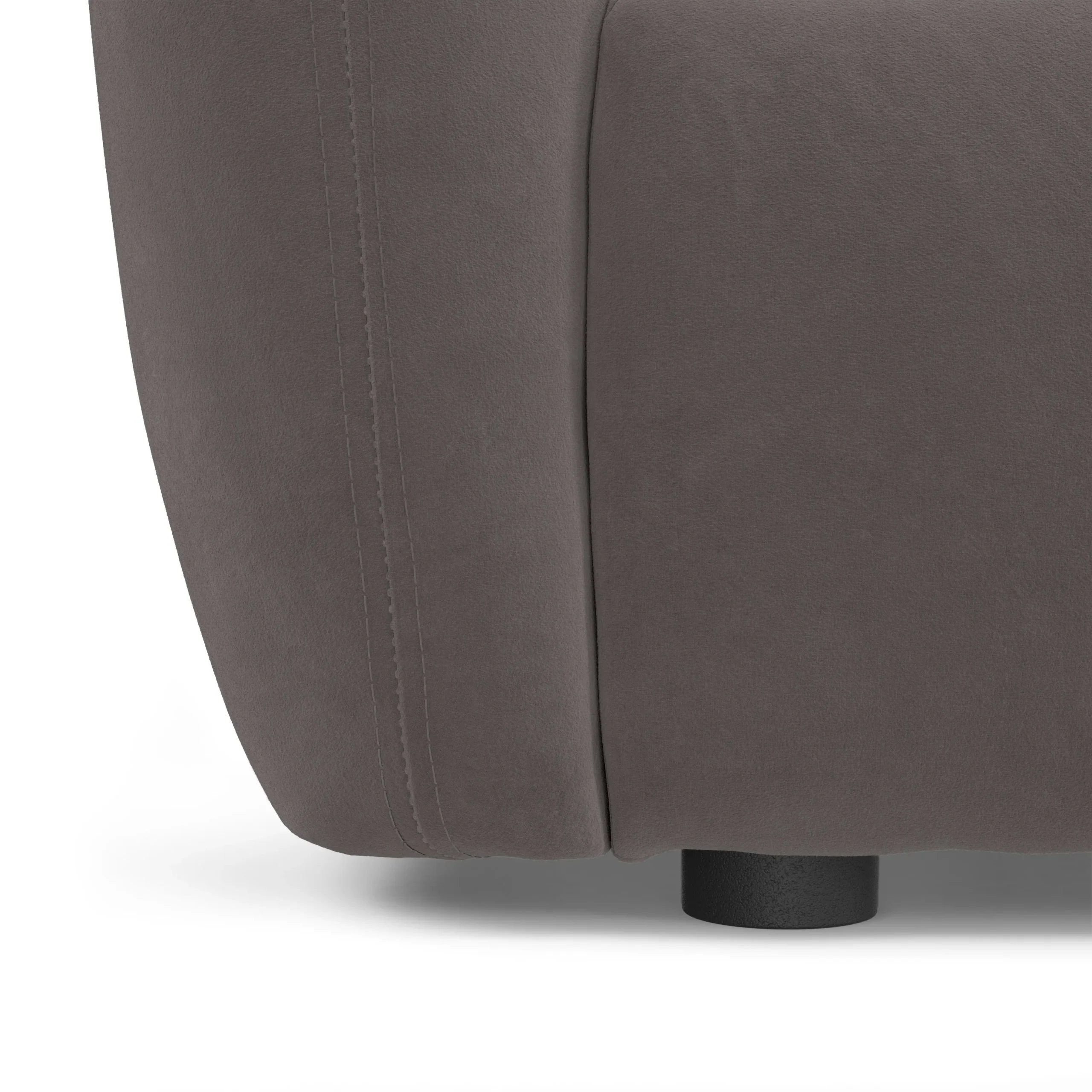 Leigh 86_ Velvet Sofa Bed - Hale Warm Gray - Image 9