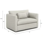 Marina 57_ Sleeper Chair - Clover Ivory