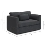 Marina 57_ Sleeper Chair - Napa Charcoal