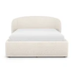 Kayra Queen Upholstered Storage Bed - Ivory Bouclé